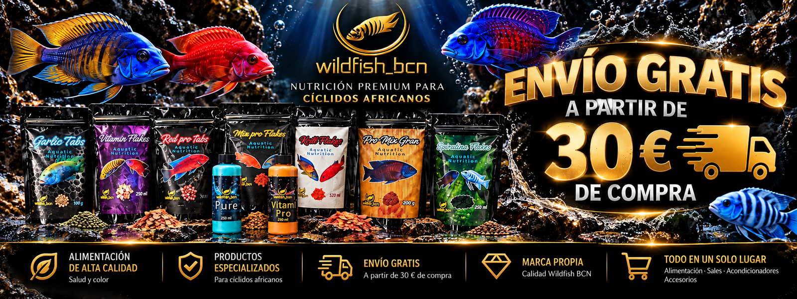 Wildfish BCN alimentación y productos: envío gratis a partir de 30 euros de compra